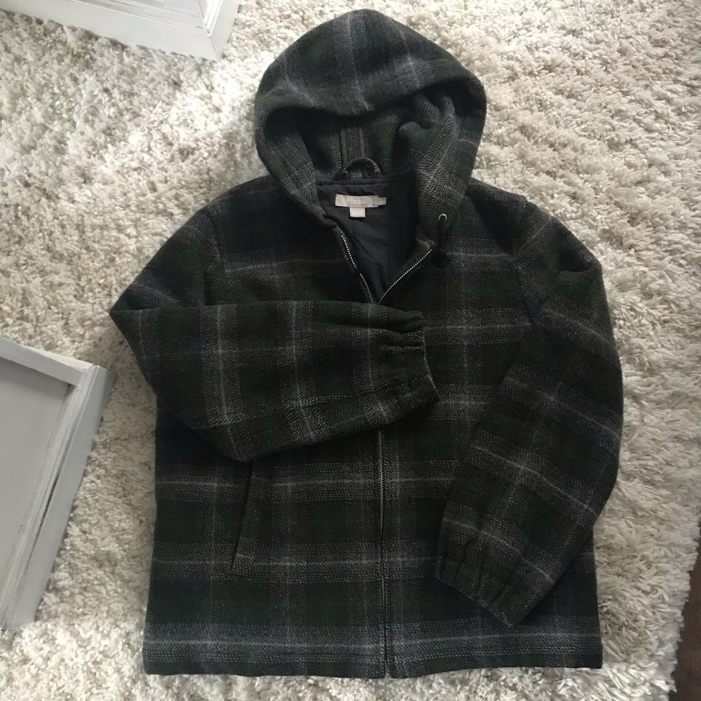 J. Crew Hooded Wool Duffle Coat